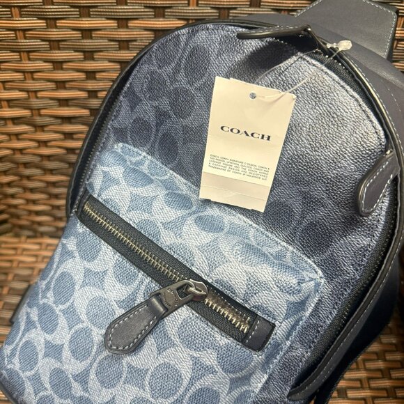 coach West Pack In Blocked Signature Canvas cbi92 - Picture 5 of 8